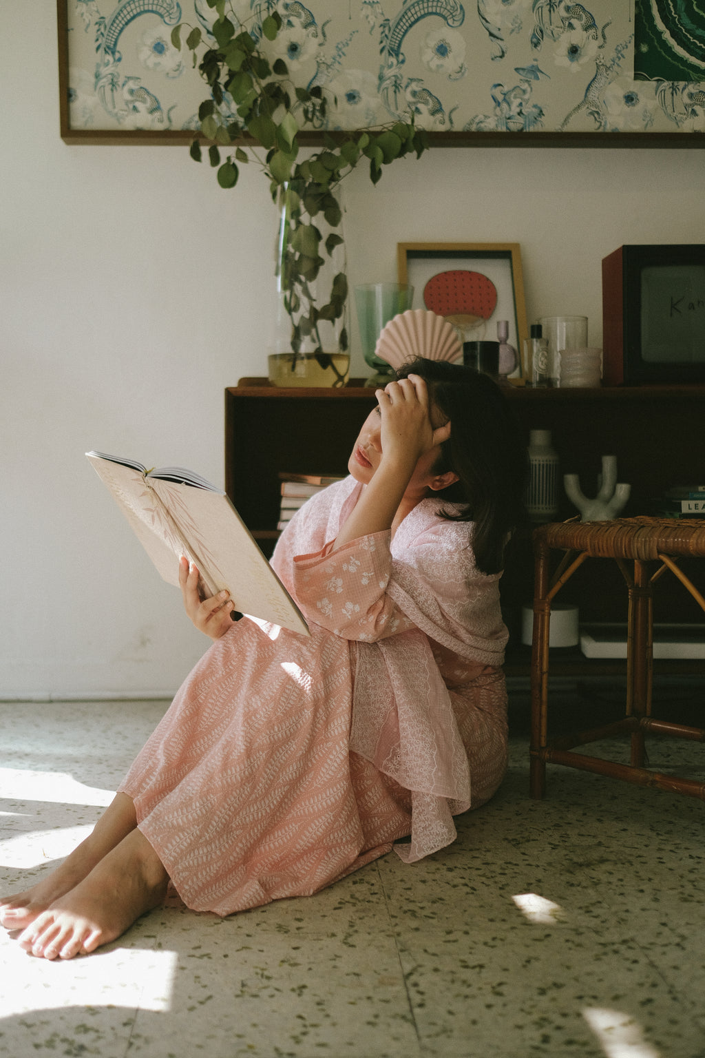 Ramadhani Kurung in Pink
