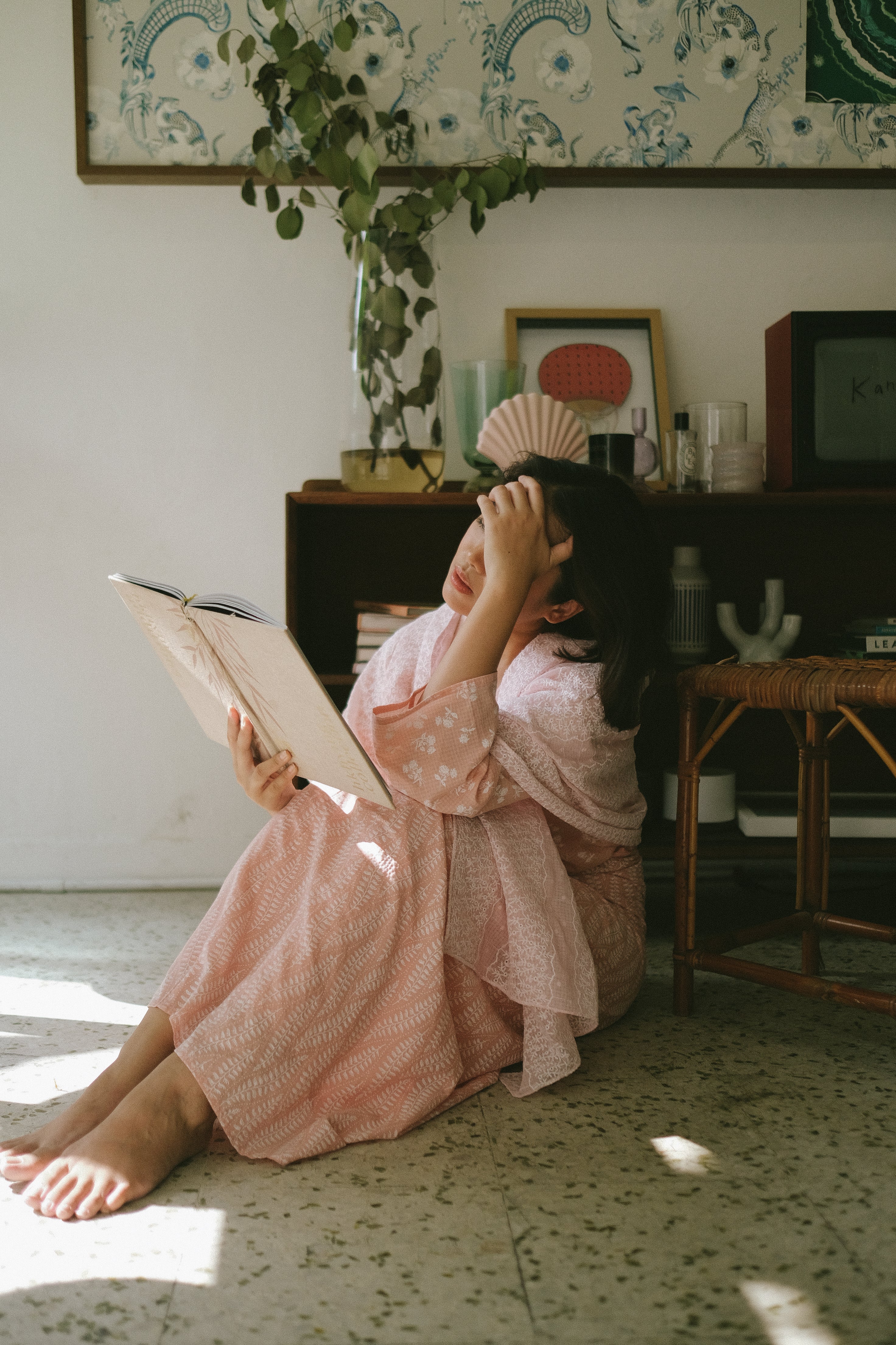 Ramadhani Kurung in Pink