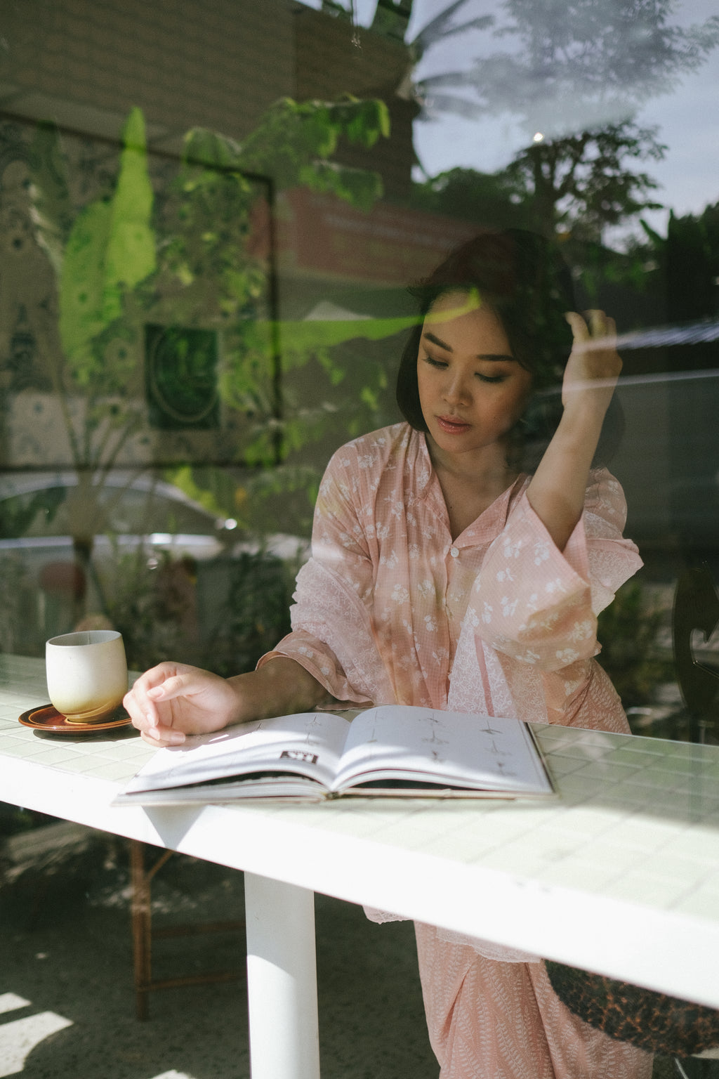 Ramadhani Kurung in Pink